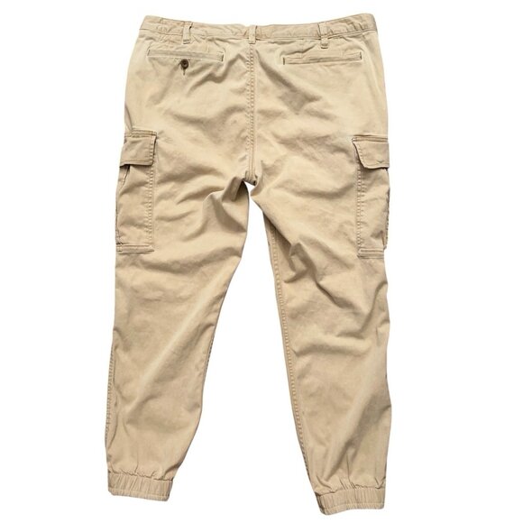 Polo Ralph Lauren Cargo Jogger Pants Mens 36x30 (Fits 36x26) Slim Fit Beige - Picture 2 of 6